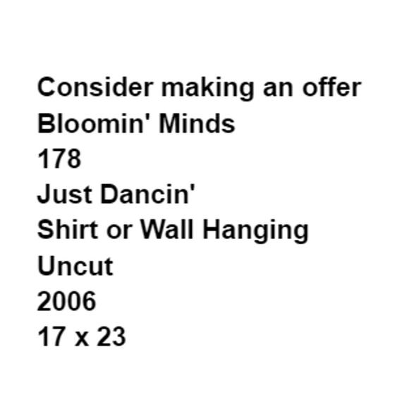 Bloomin Minds 178 Just Dancin Pattern Top Wall Hanging 17"x23" Sewing Craft - Picture 3 of 5